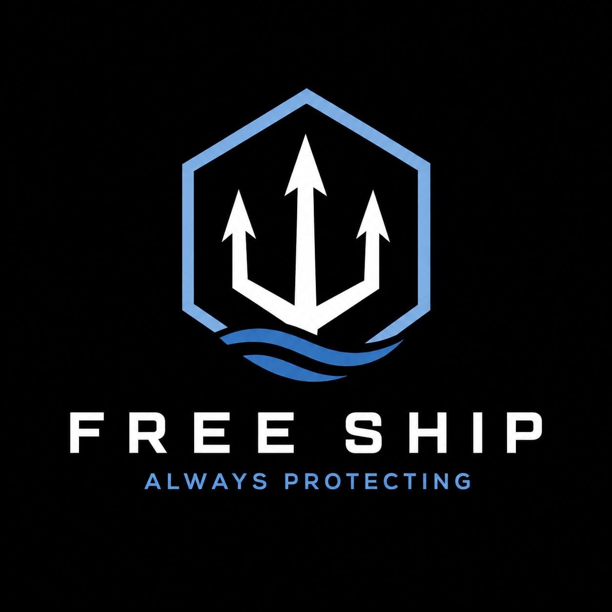 Free Ship trident emblem